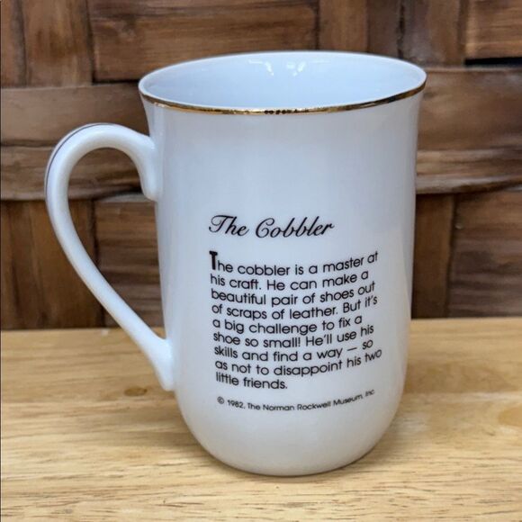 Vintage Norman Rockwell Mug The Cobbler - Picture 2 of 3